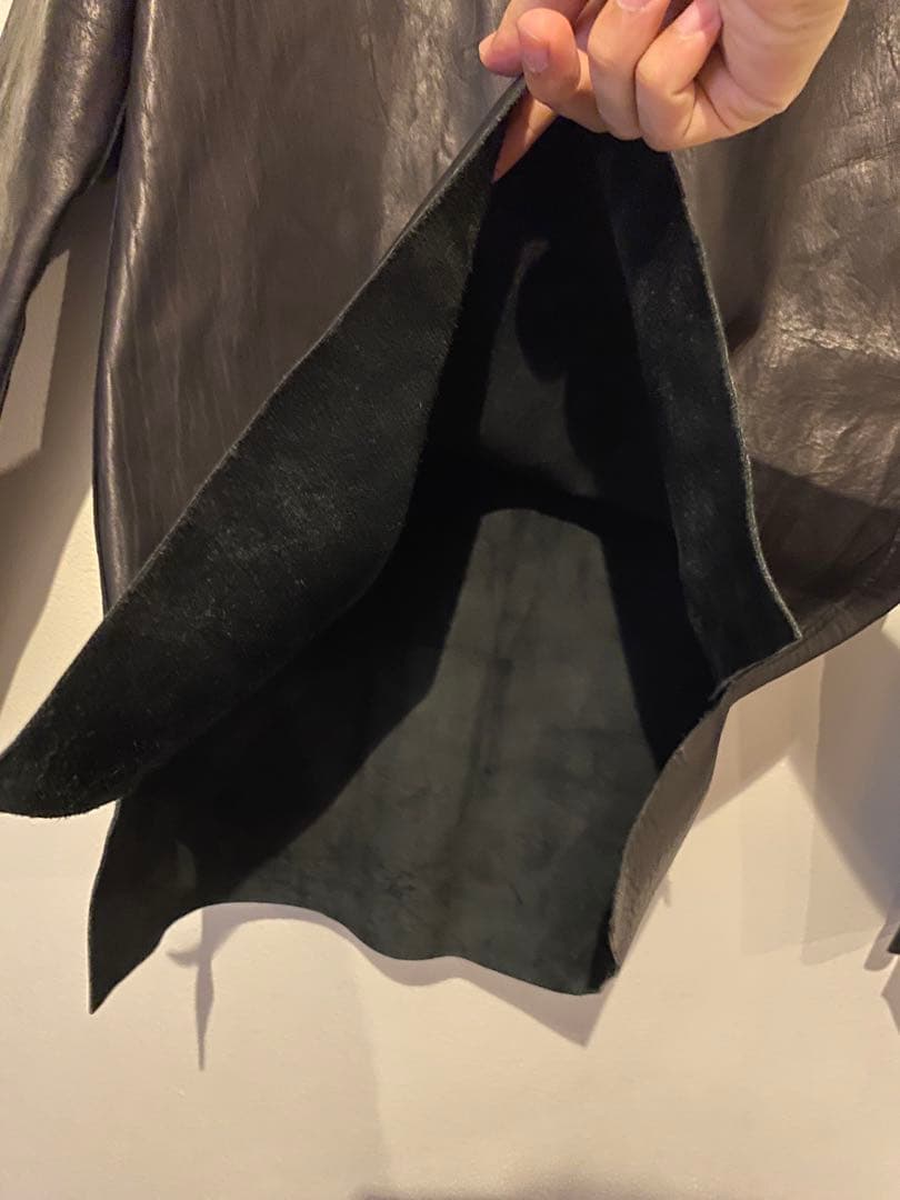 rip van winkle レザー プルオーバー ライダース ジャケット