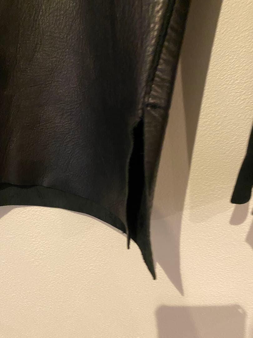 rip van winkle レザー プルオーバー ライダース ジャケット