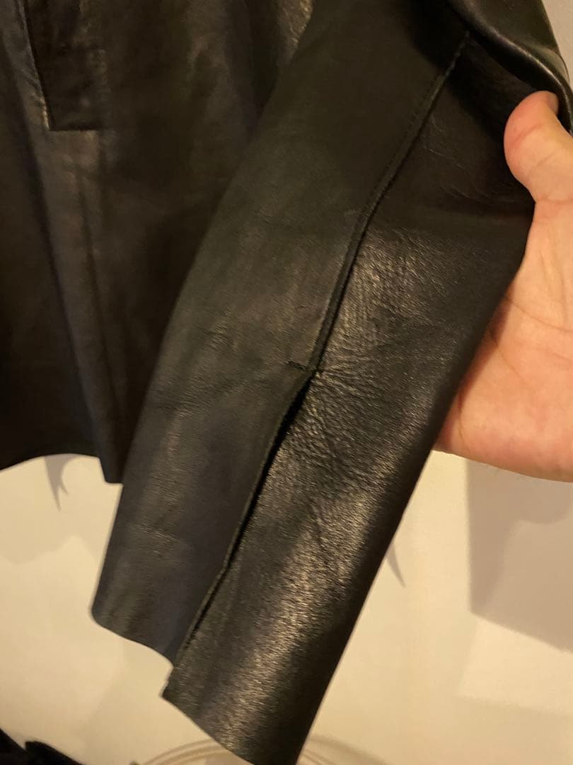 rip van winkle レザー プルオーバー ライダース ジャケット