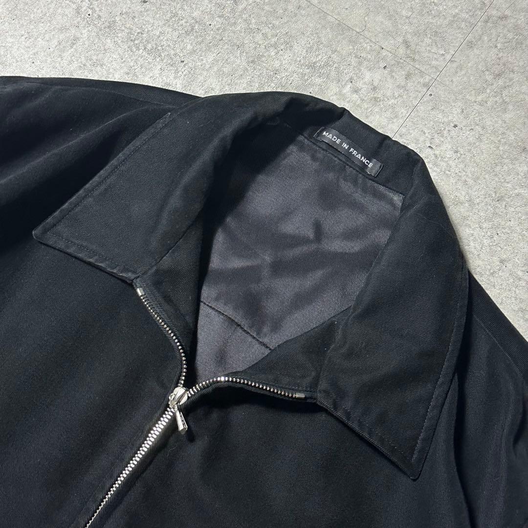希少 agnes b homme コットン八の字ブルゾン ブラック riri