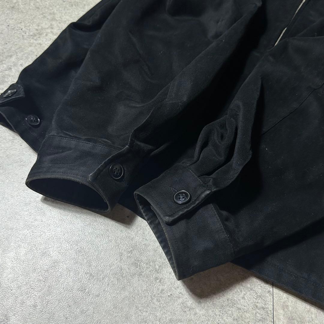 希少 agnes b homme コットン八の字ブルゾン ブラック riri