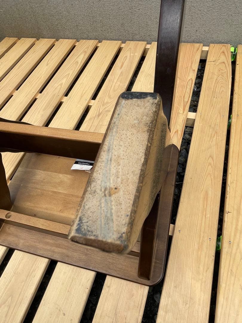 カリモク家具　ルスティック　スツール　椅子　サイドテーブル