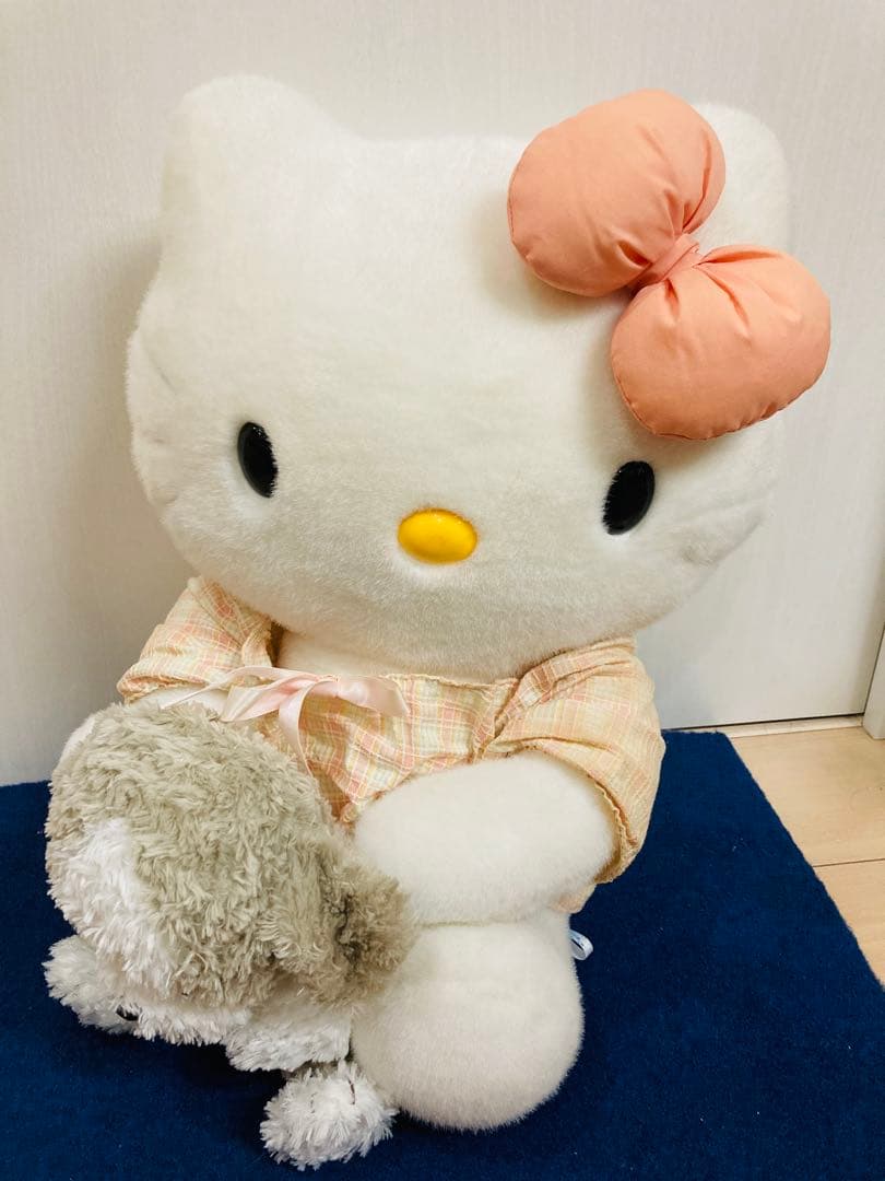 ハローキティ　シーズー　ぬいぐるみ　ワンコ　犬　レトロ　約40cm 抱っこ