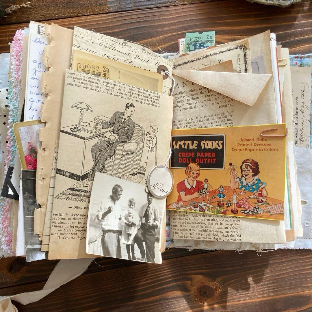 junkjournal ジャンクジャーナル雑記帳　エフェメラセット