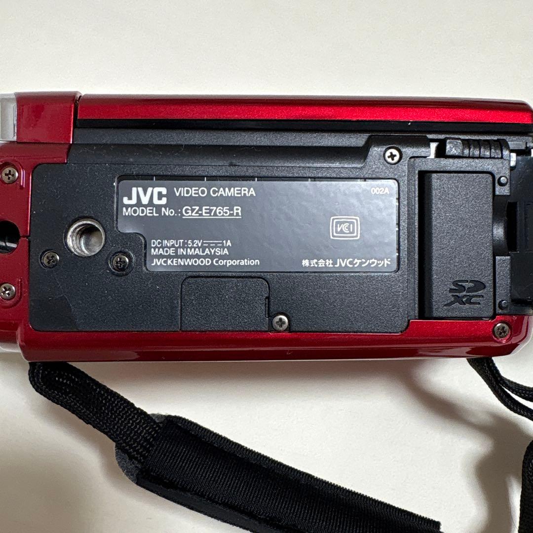 JVC Everio FULL HD ビデオカメラ レッド