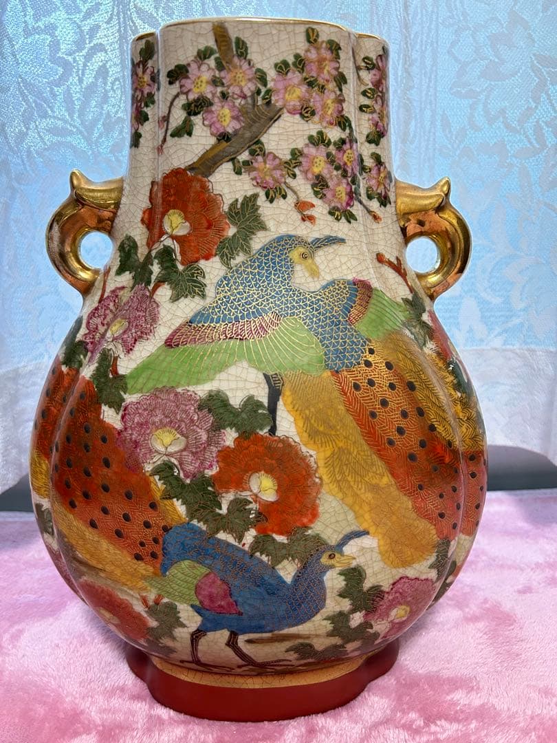 薩摩焼　丸十字紋入(骨董品)