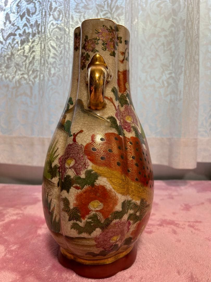 薩摩焼　丸十字紋入(骨董品)