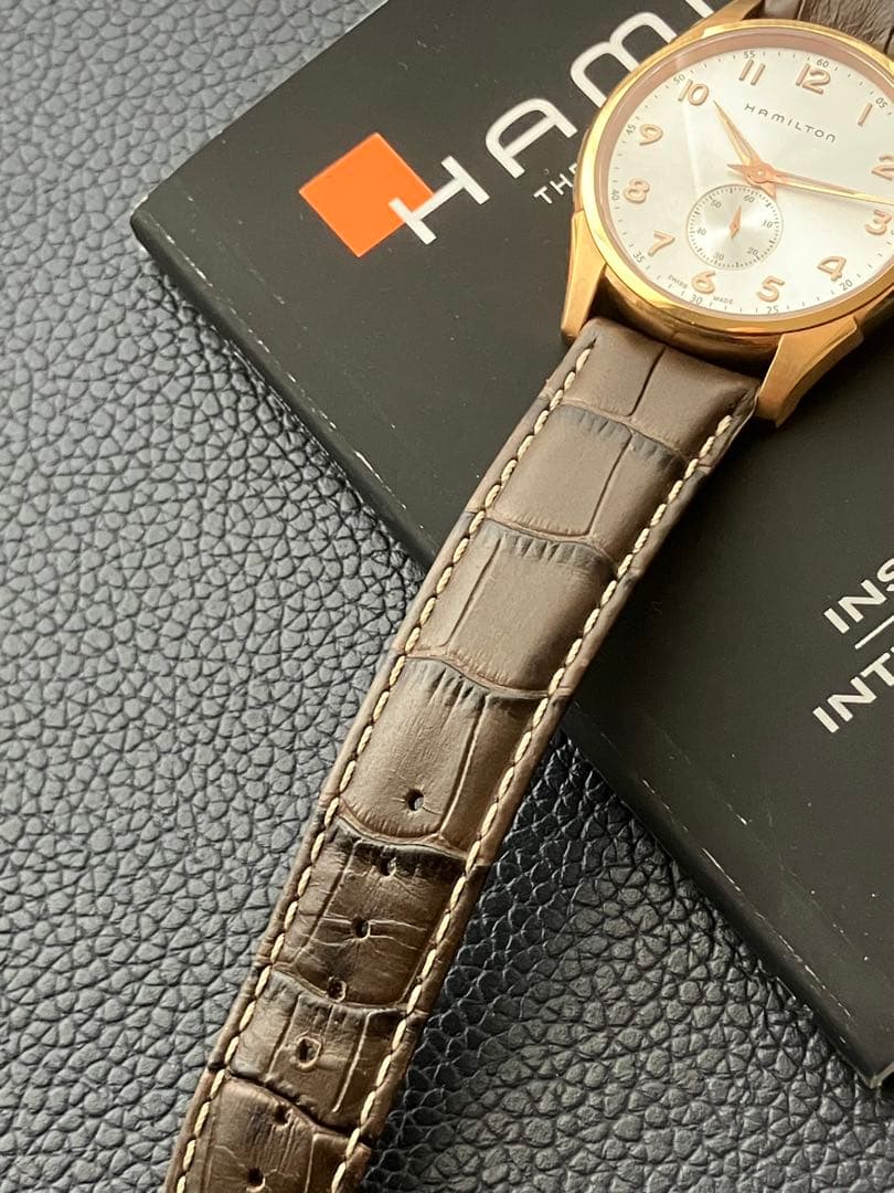 ハミルトン 腕時計 ジャズマスターシンライン　プチセコンド　ピンクゴールド