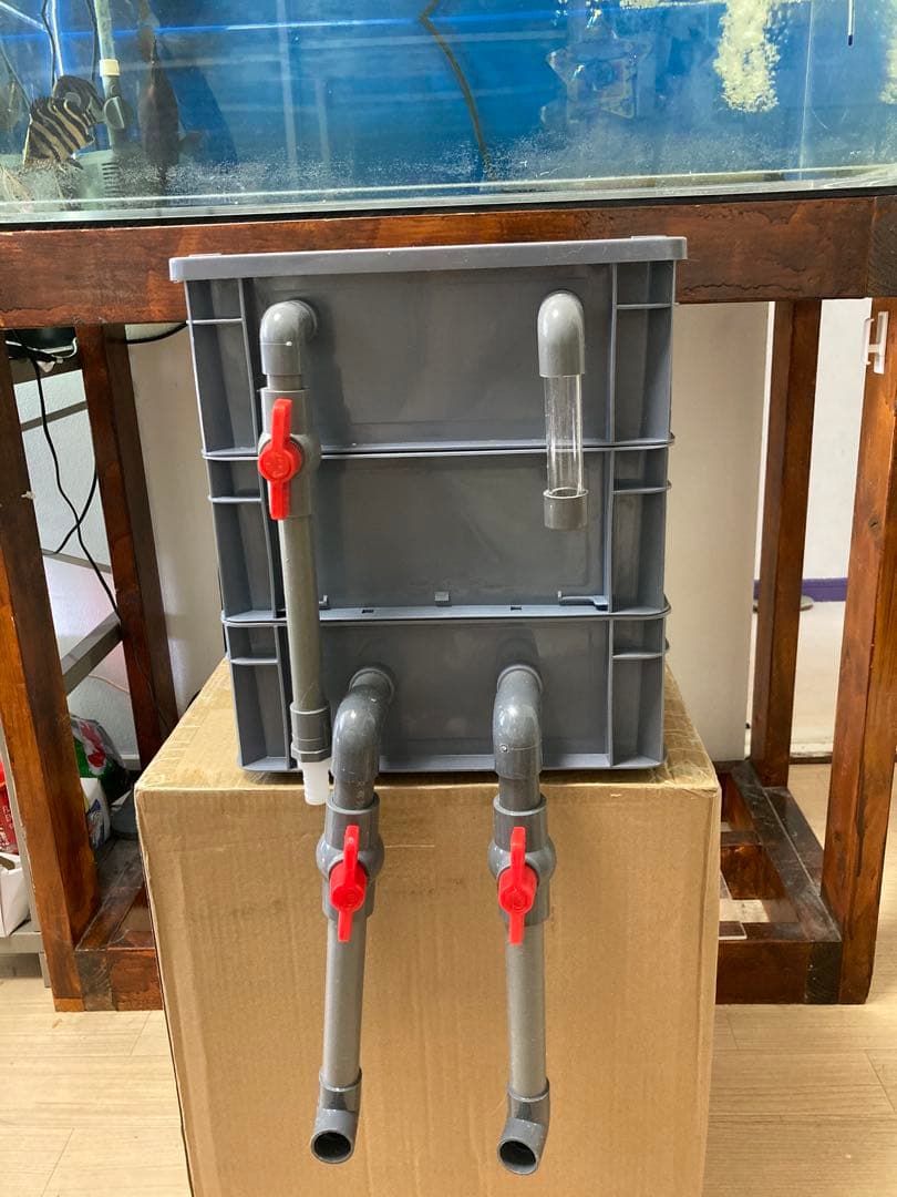 市場最安値、水中ポンプ25w付き大型水槽万能濾過装置濾過外部式濾過層送料込み