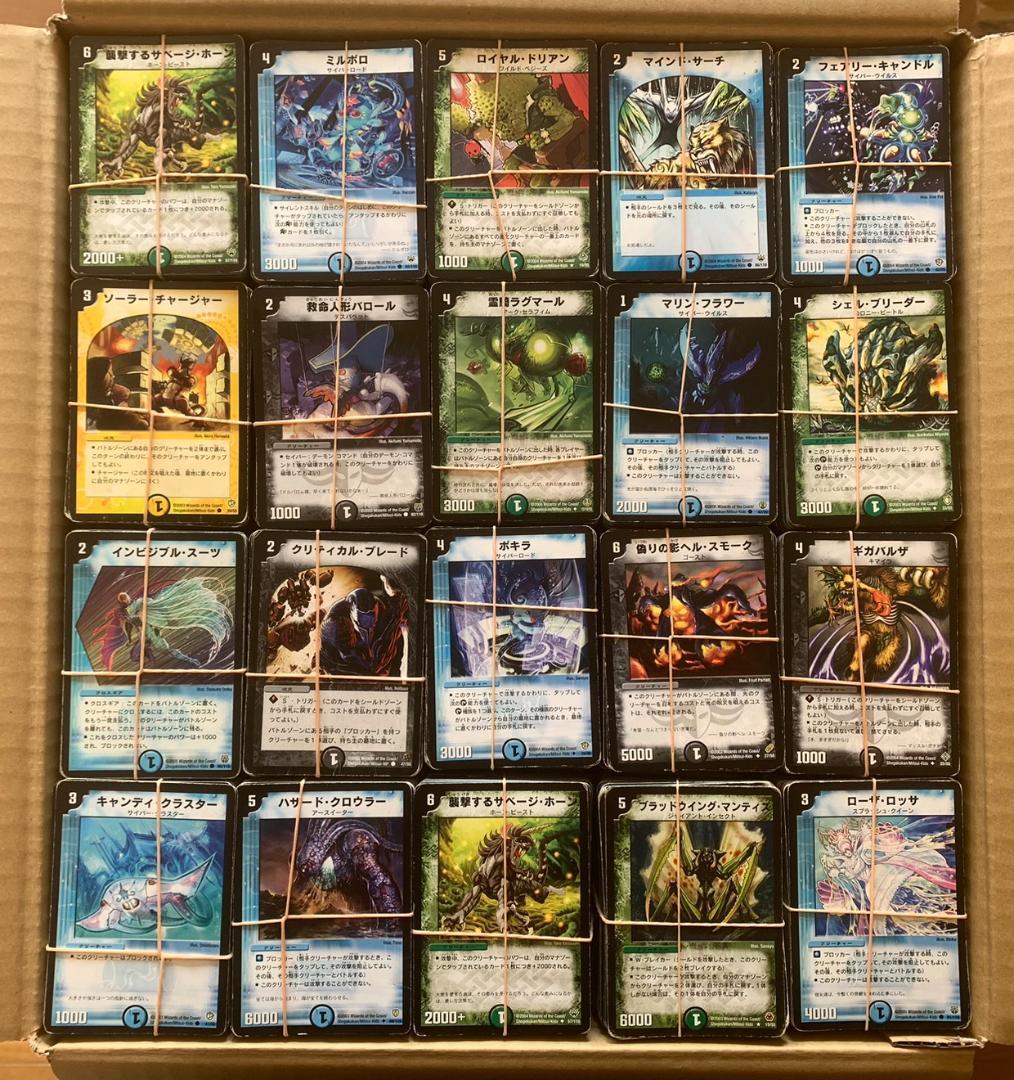 (1) デュエルマスターズ　旧枠のみ　約9000枚～約10000枚　引退品