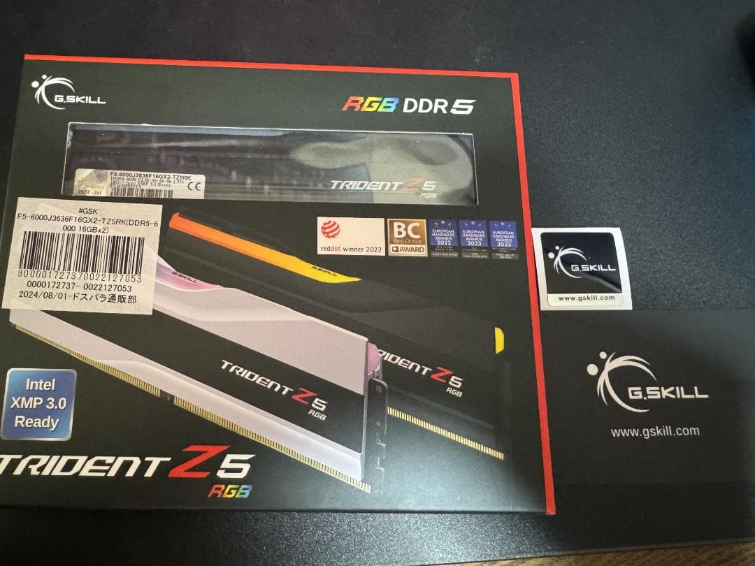 G.SKILL Trident Z5 RGB DDR5-6000 16GB×2