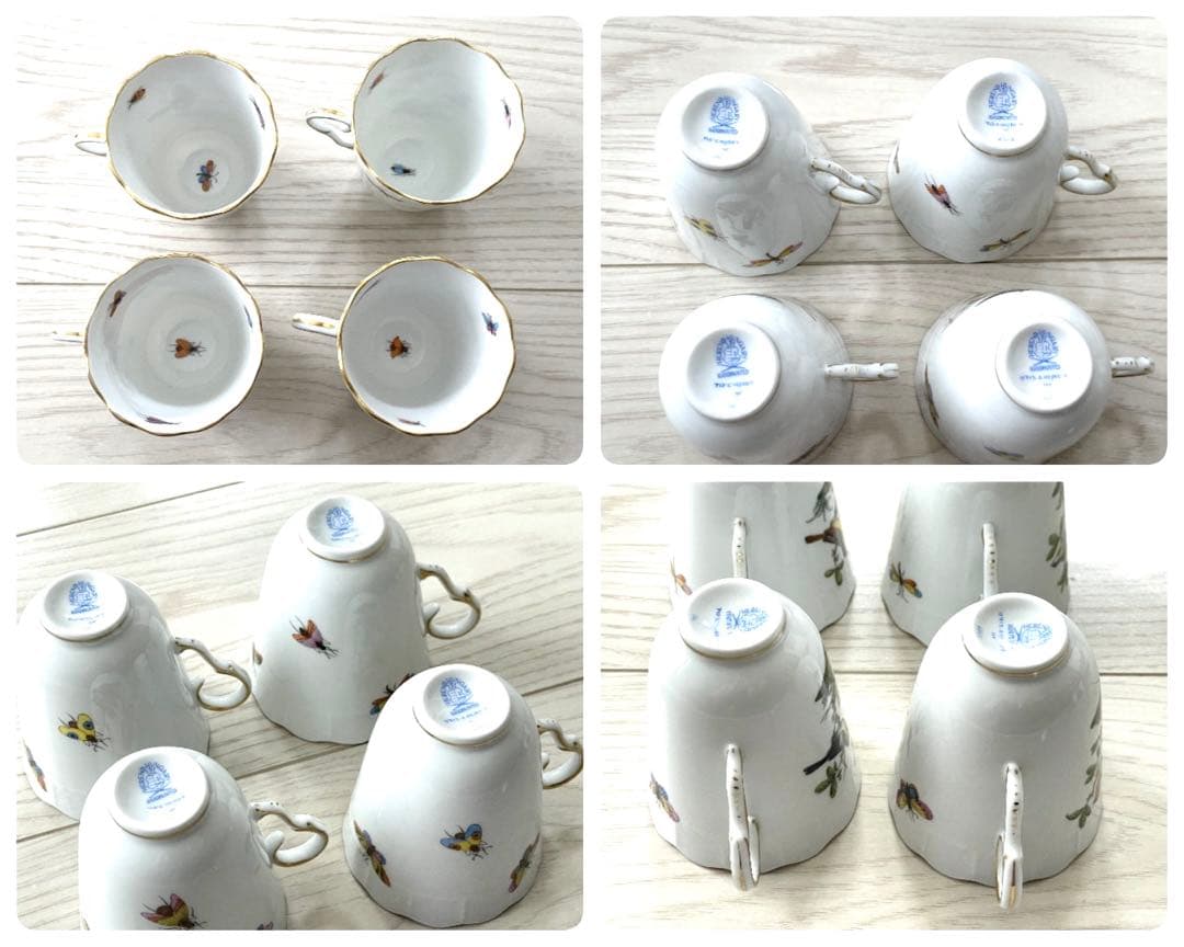 ヘレンド　HEREND ロスチャイルドバード　チョコレート　C&S 12客セット