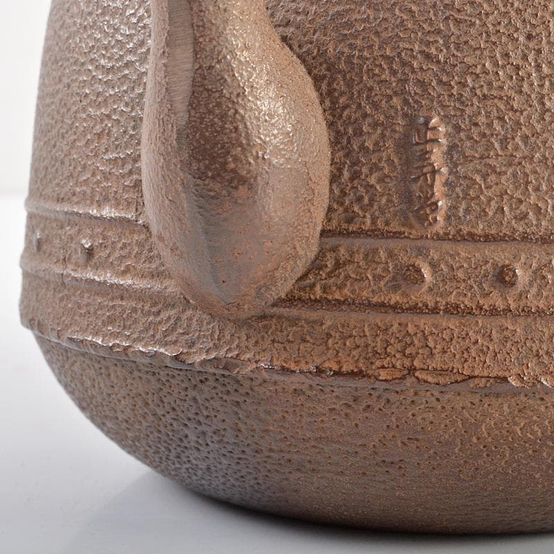 煎茶道具　正寿堂造 　萬代屋　鉄瓶　鉄釜　共箱　D　R6531