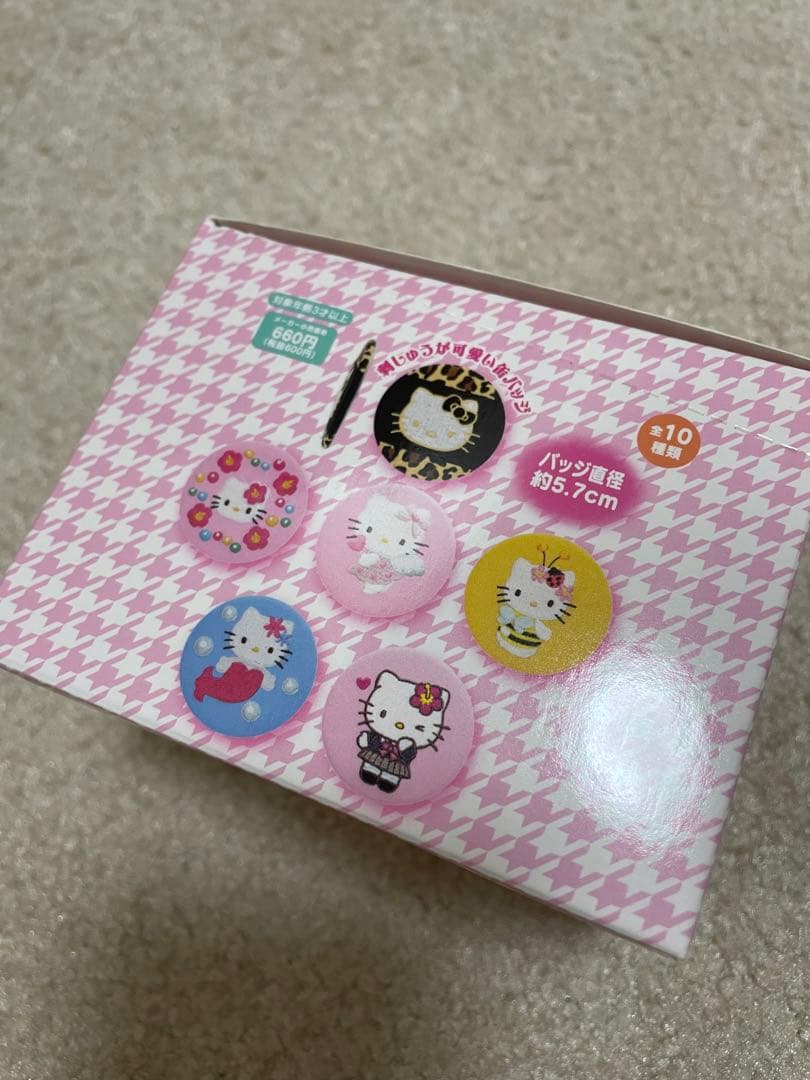 イオン　ハローキティ 缶バッジ 10個入り　キティ　コンプリート　全種類　新品