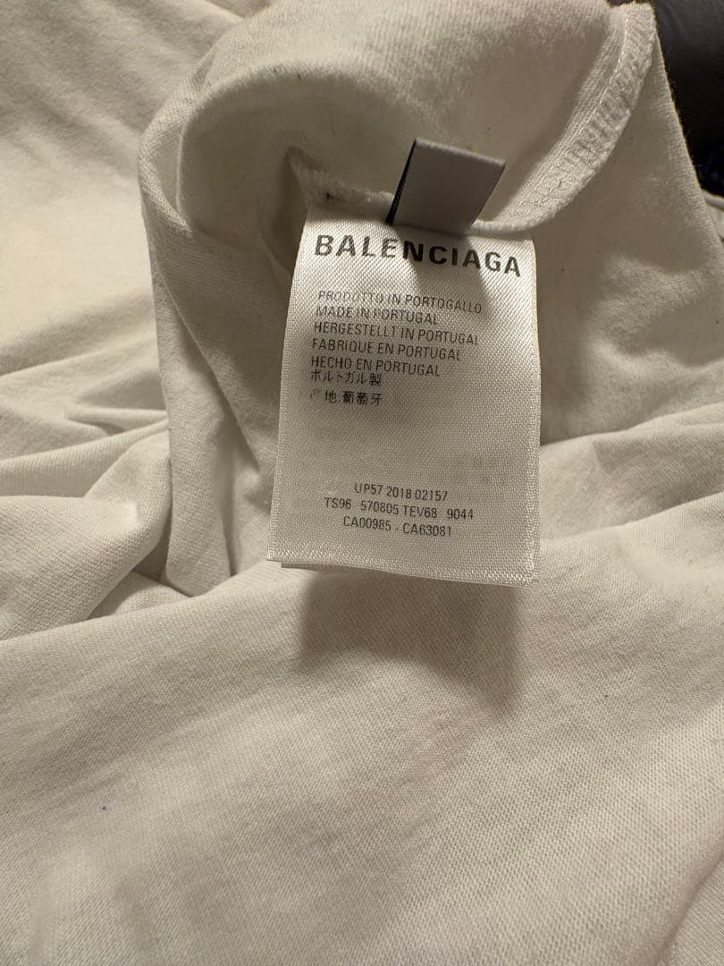 BALENCIAGA ホワイト オーバーサイズ Tシャツ