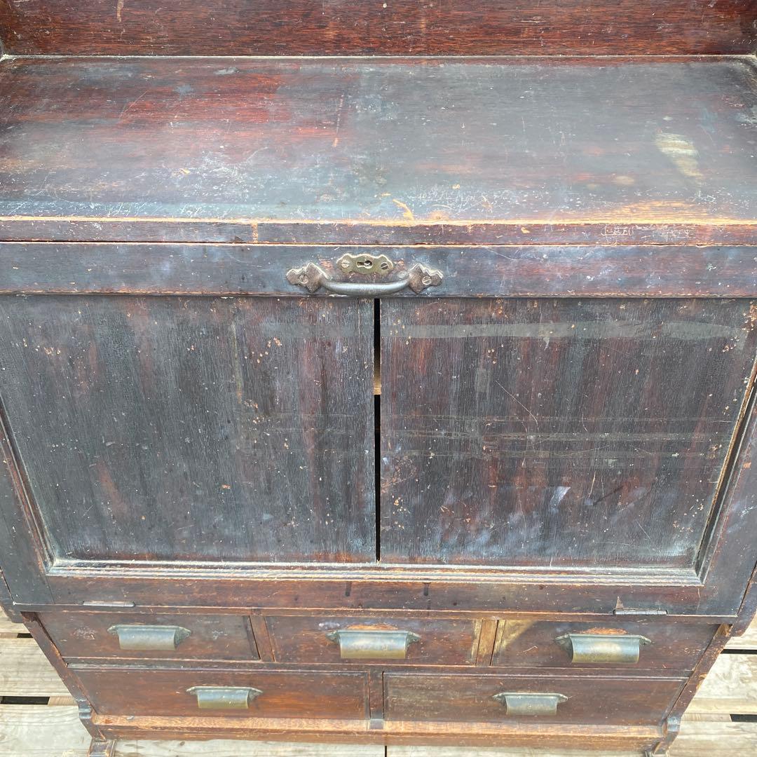 大正 時代物 ライティングビューロー 古民家 古家具 骨董品