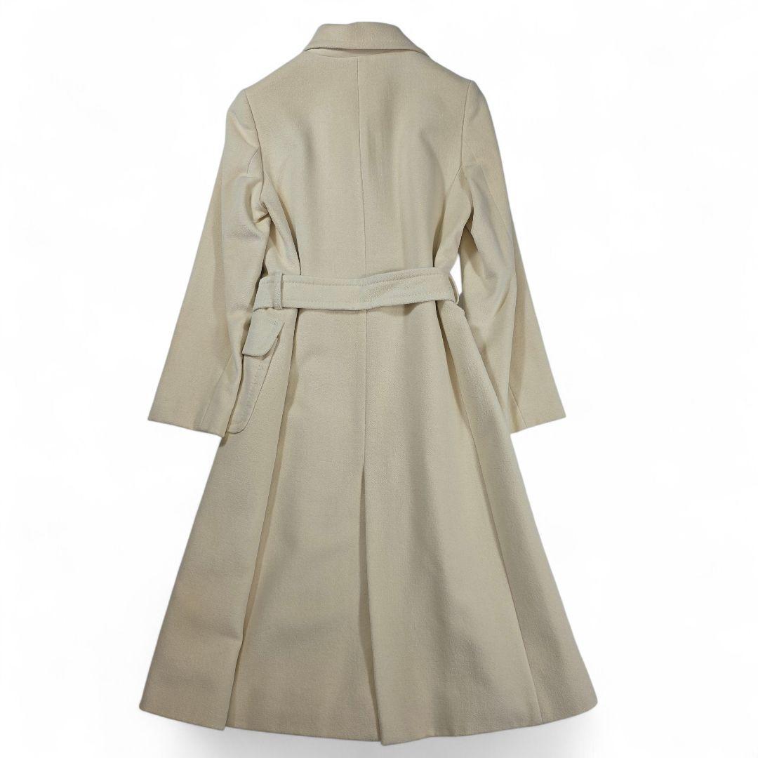 専用✨【美品 アンゴラ シルク】INED　チェスターコート　Aライン　ホワイト