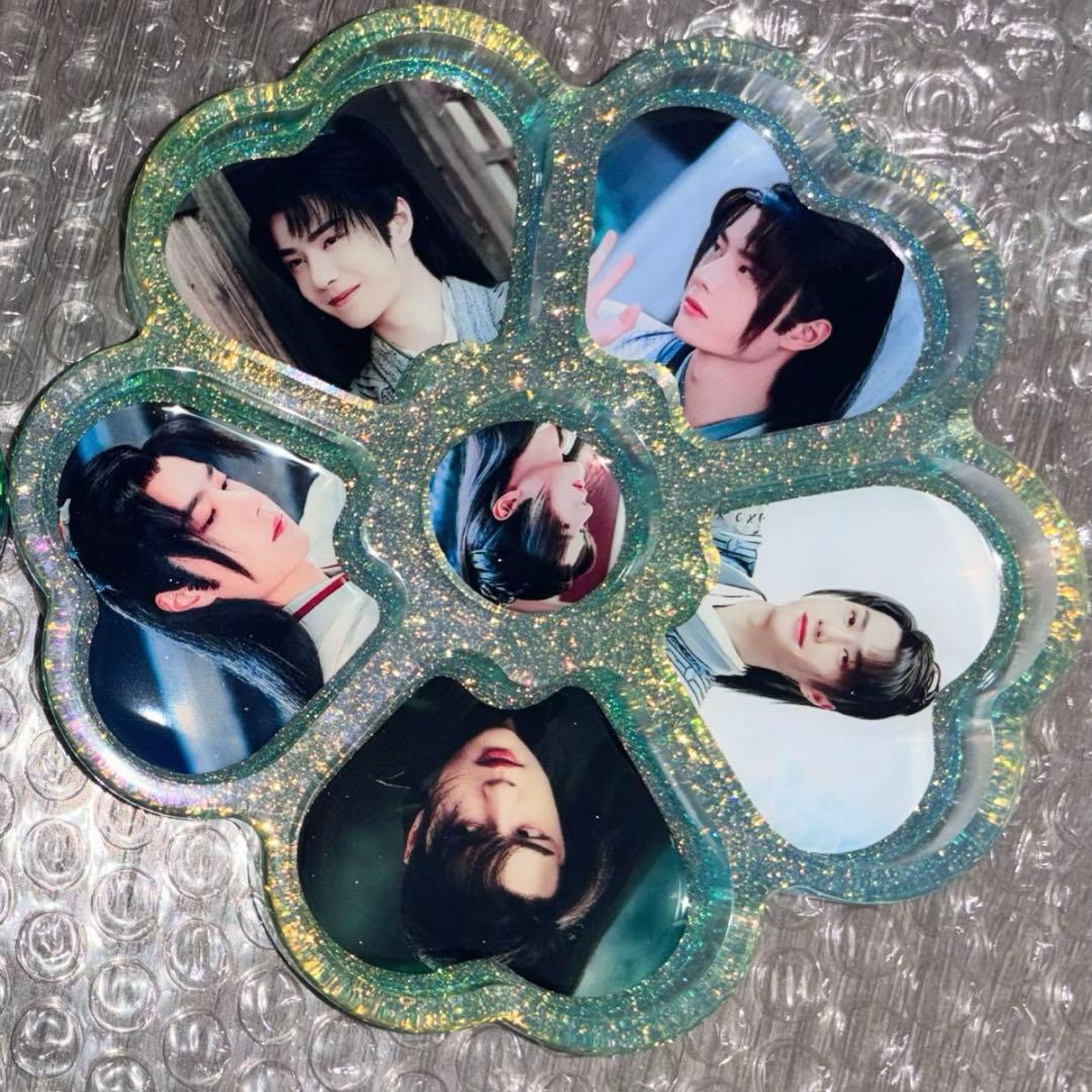 ワンイーボー　王一博 85レーサー　花型　ハート型　レジン小物入れ6点セット