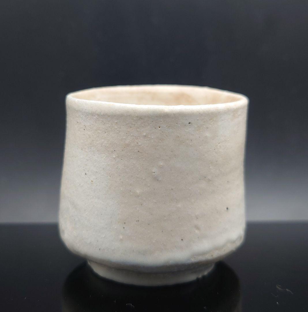 梶原靖元　雲泥杯　粉引　ぐい呑　雲岱里