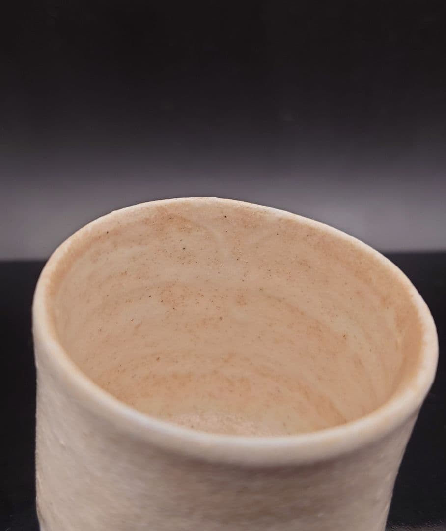 梶原靖元　雲泥杯　粉引　ぐい呑　雲岱里