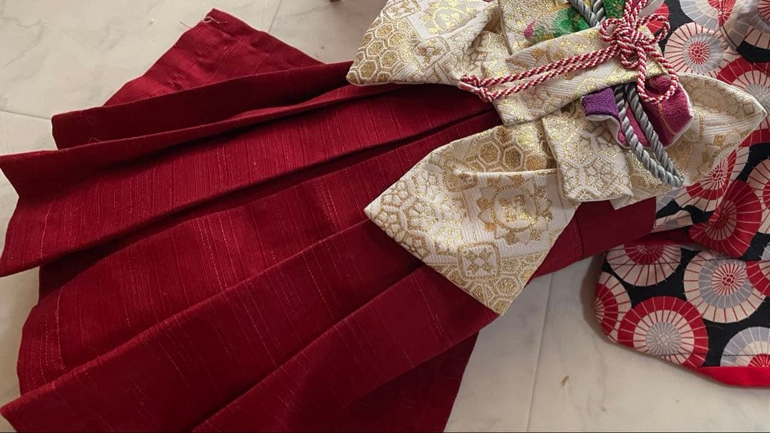 aitici　わんちゃんの袴の着物　女の子用　２着