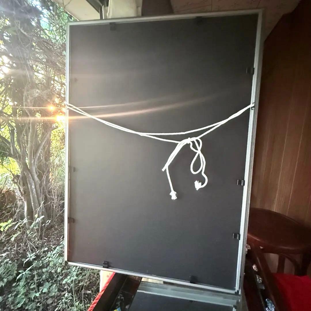 2211様感謝‼️秋‼️永井一正『赤❌白❌黒のコンポジション』版画和紙にリトグラフ