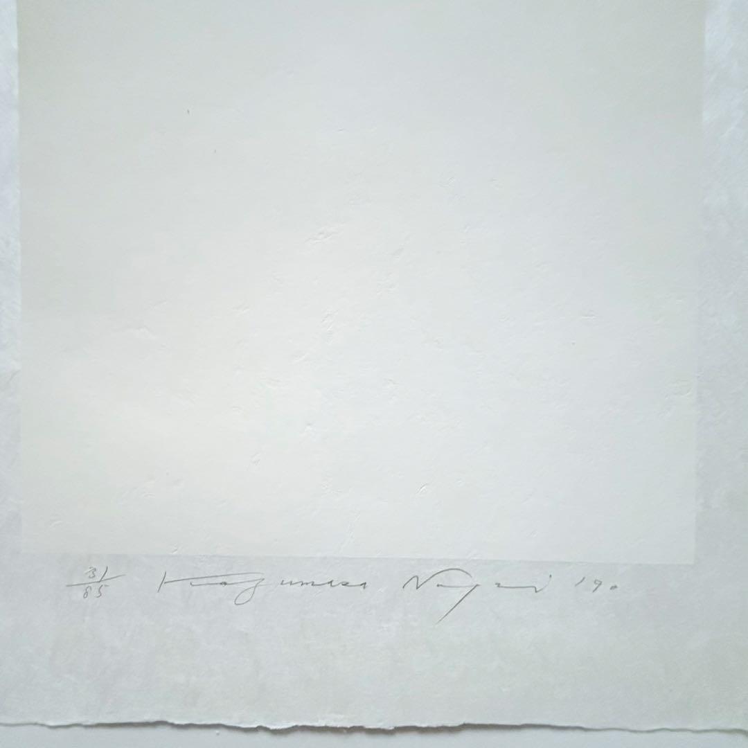 2211様感謝‼️秋‼️永井一正『赤❌白❌黒のコンポジション』版画和紙にリトグラフ