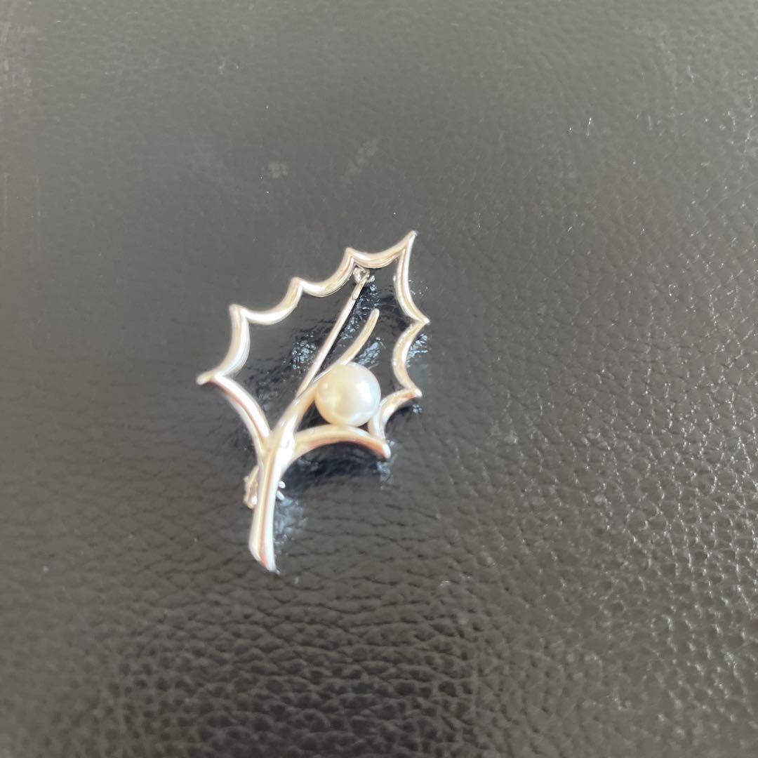 Mikimoto ブローチ　 刻印あり　シルバー製