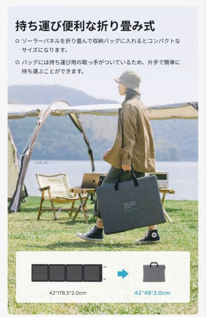 EcoFlow ポータブルソーラーパネル110W 新品・未開封品　セット割引あり