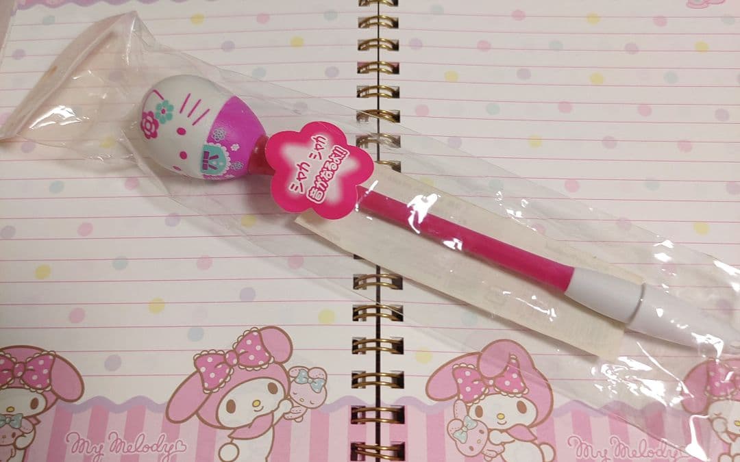 キティ　マラカス　ボールペン　サンリオ