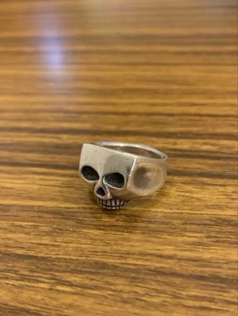 ジムスカルリング　中抜き無しソリッド　7号　ピンキーリング