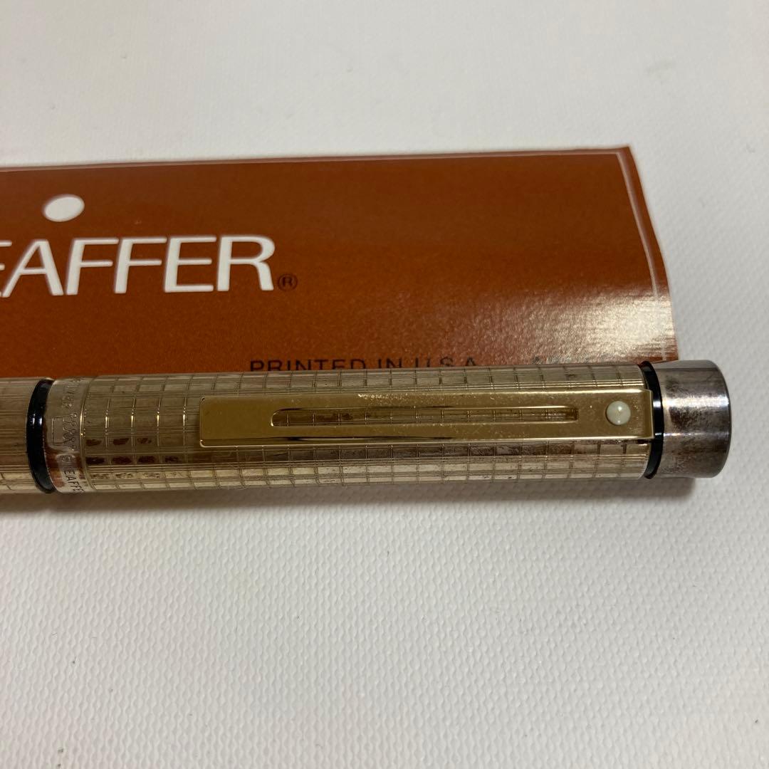 SHEAFFER 万年筆　タルガ 1007 チェッカー　ゴールドプレート　旧型