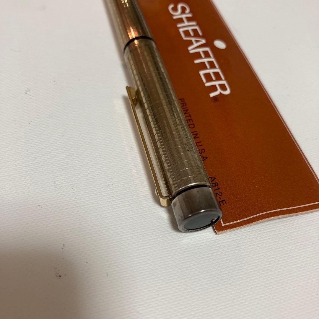 SHEAFFER 万年筆　タルガ 1007 チェッカー　ゴールドプレート　旧型