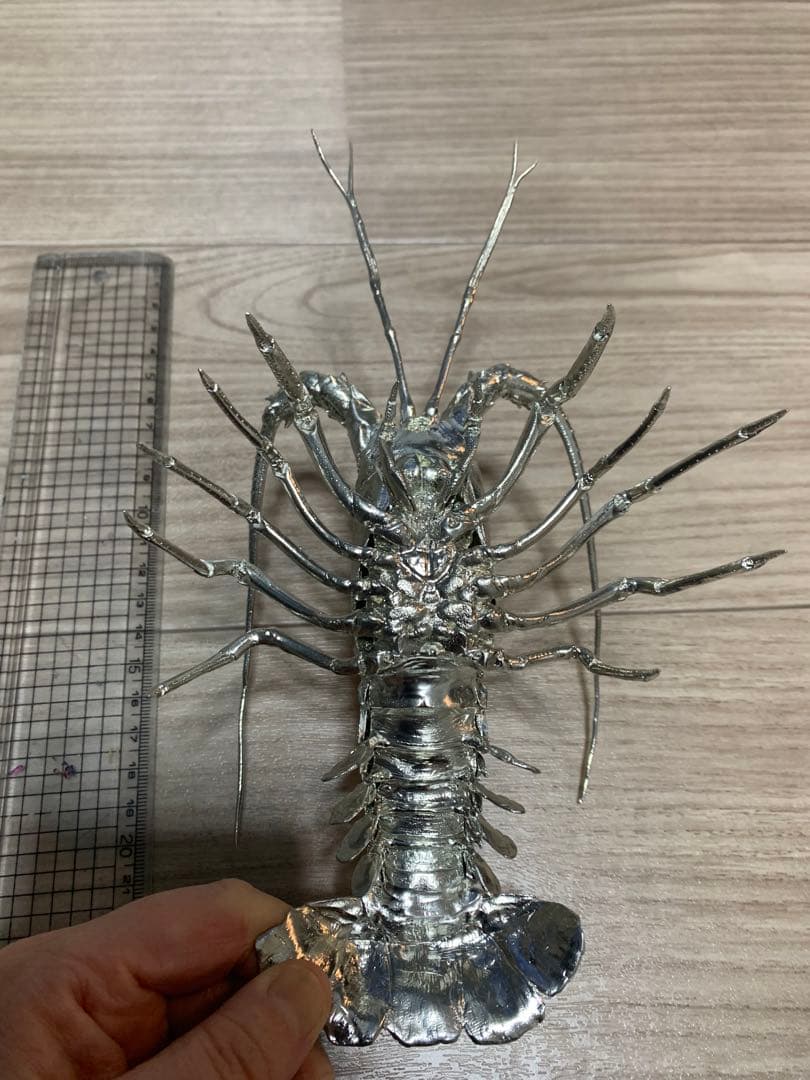 鰯金属化　イワシ金属化　イセエビ　伊勢海老　作品　フィギュア　置物　工芸