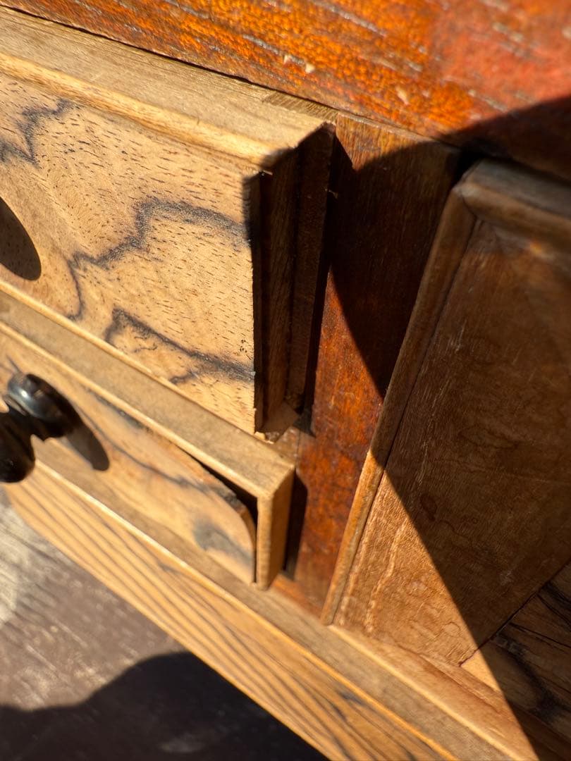 黒柿 古民具　時代物　小箪笥 ヴィンテージ 昭和レトロ　レトロ　アンティーク