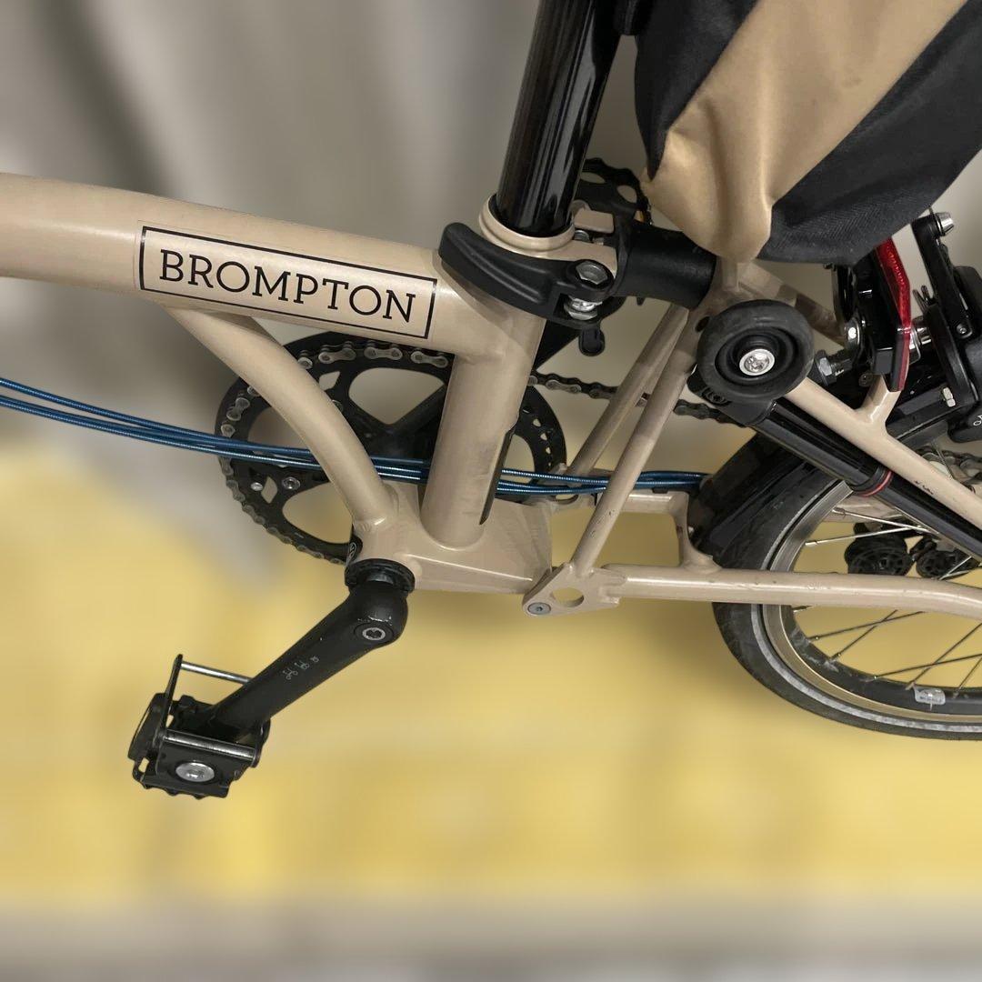 BROMPTON 2024年製Cライン6速折たたみ自転車 ベージュ16インチ