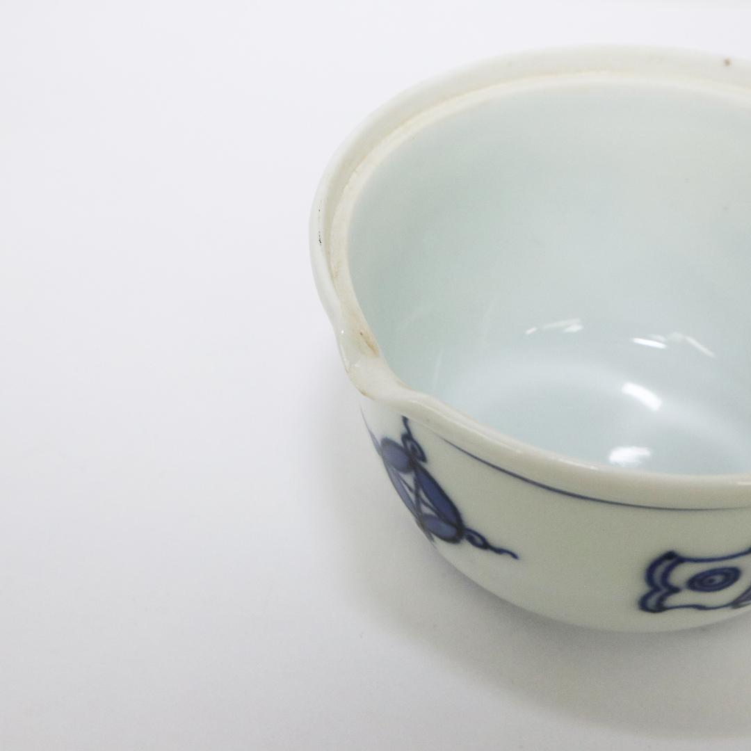 平安 北峰 宝瓶 染付 煎茶 急須 鯉 陰陽 太極