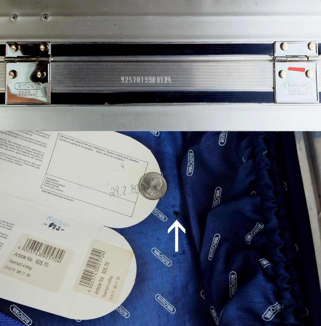 リモワ 925.70Vtg.『シルバーインテグラル』2輪プルタブトロリー 66L