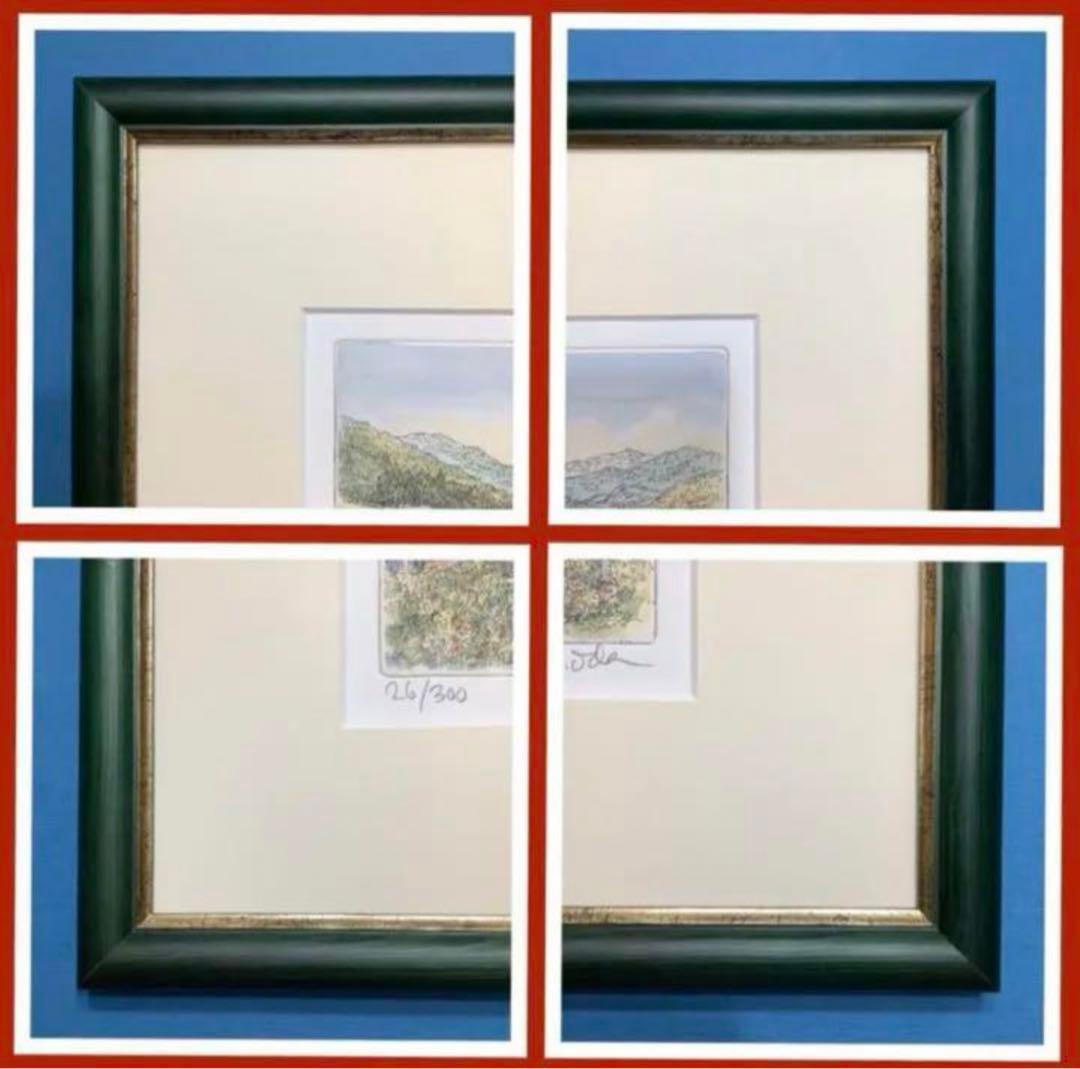 絵画・額縁・版画・織田 義郎・新品未使用・エッチング・ヴェルチーナⅡ・美術品