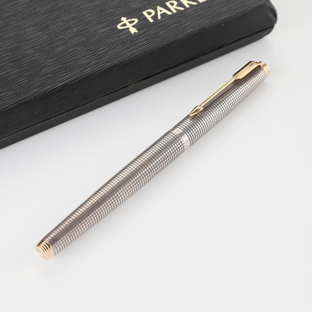 【純正箱付属】PARKER75シズレ 万年筆 スターリングシルバー