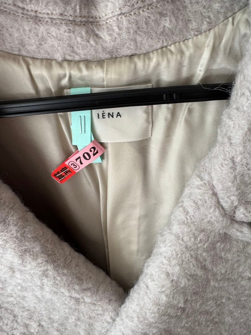 イエナ　IENA ループインレイショートコート　38 ナチュラル
