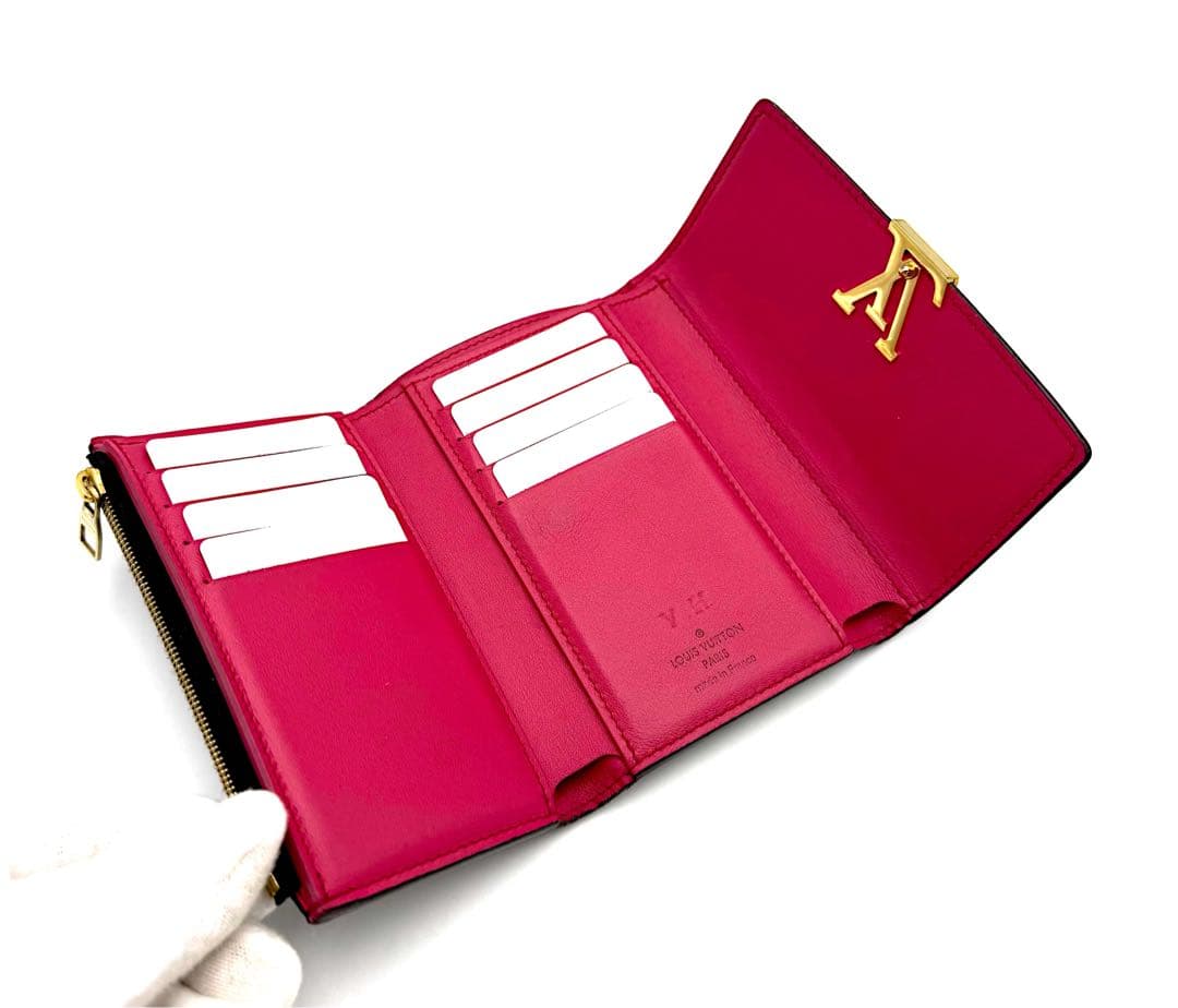 ルイヴィトンモノグラム トリヨン カプシーヌ ポルトフォイユ コンパクト 財布