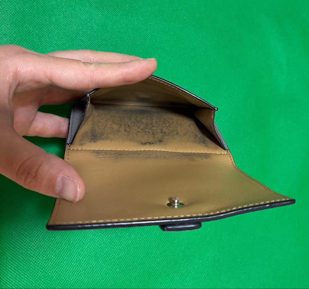 ロエベ　LOEWE グレー 三つ折り財布