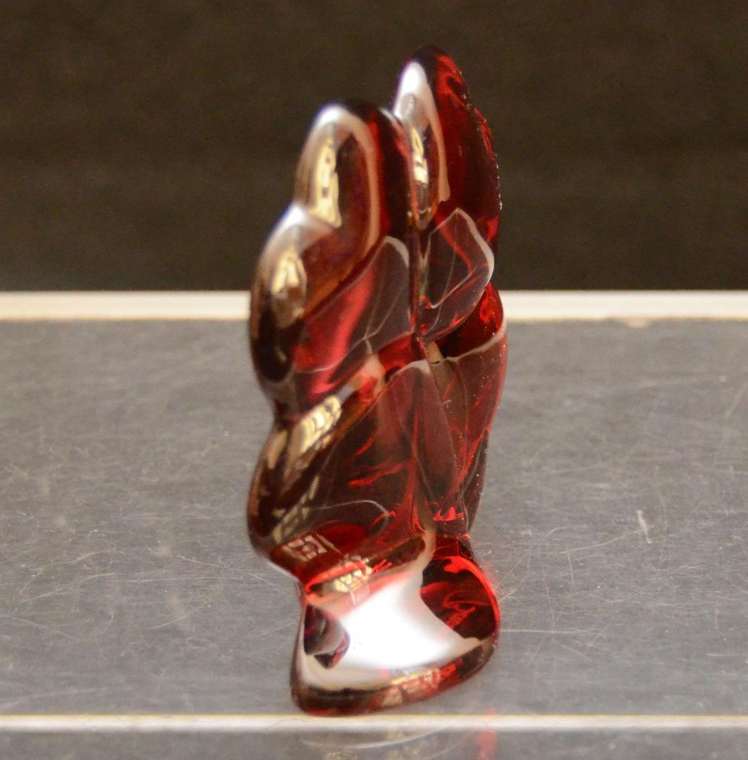 バカラ・幸運の四葉のクローバーのオーナメント 美品クリスタルガラス