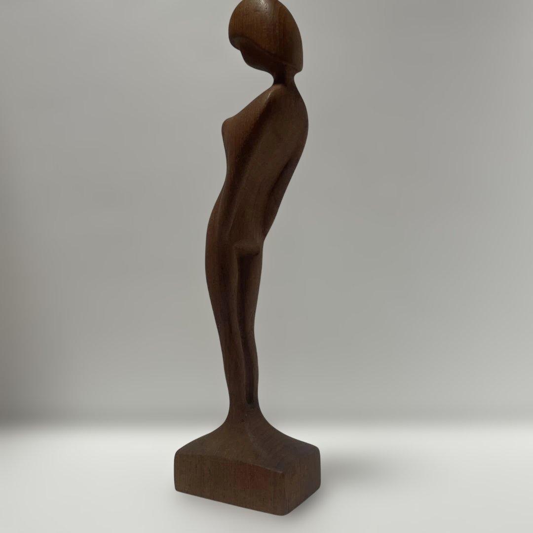アルネバッセ ArneBasse 木製 抽象彫刻 裸婦像 オブジェ デンマーク