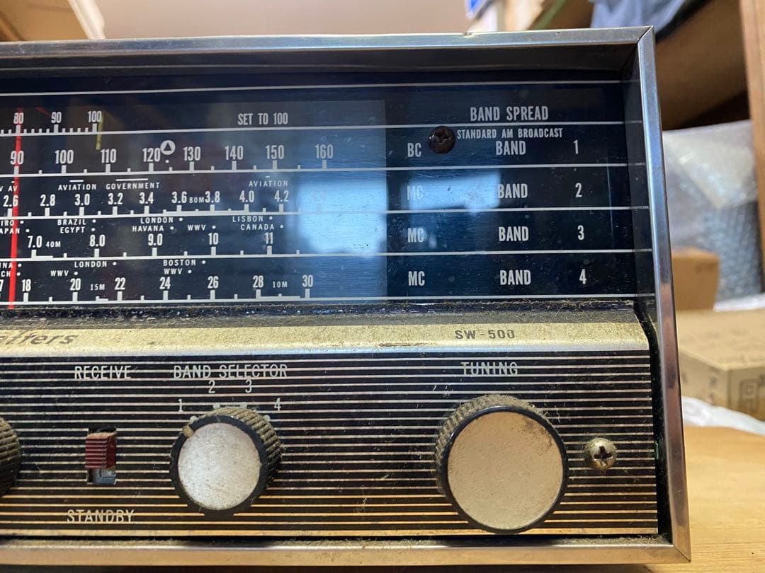 [変更] Hallicrafters sw-500 短波　受信機　ジャンク