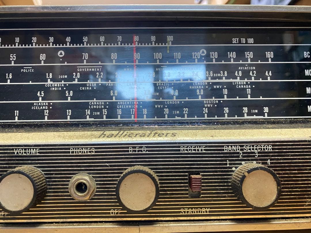 [変更] Hallicrafters sw-500 短波　受信機　ジャンク