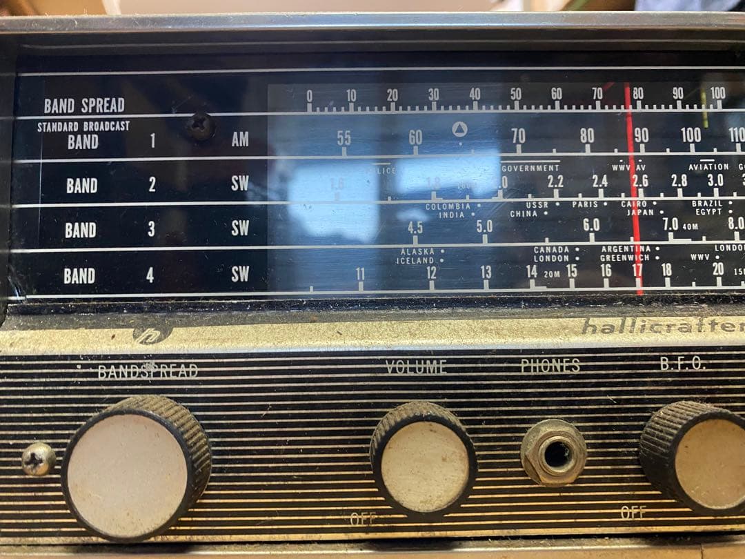 [変更] Hallicrafters sw-500 短波　受信機　ジャンク