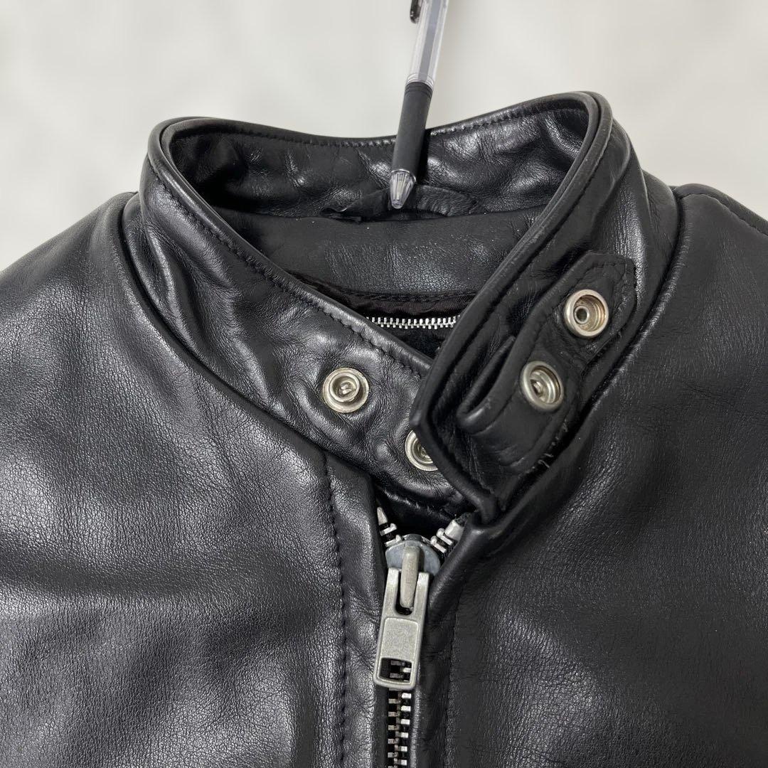 値下げ ショット schott 641 USA レザー シングル ライダースJK