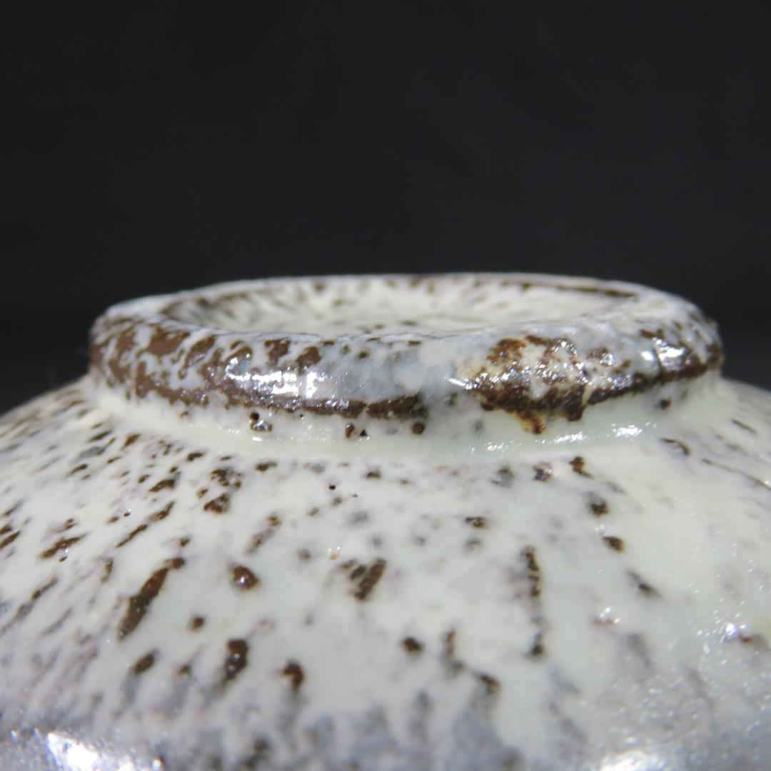 茶碗 萩焼 白本粉引 煌雪窯 清水啓功 木箱 共箱 抹茶碗 茶道具